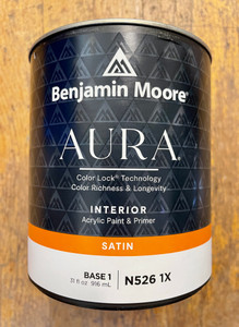 Benjamin Moore Aura® Satin Interior Paint Quart Benjamin Moore Aura® Satin Interior Paint Quart