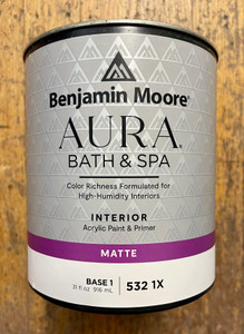 Benjamin Moore Aura® Bath & Spa Matte Interior Paint Quart Benjamin Moore Aura® Bath & Spa Matte Interior Paint Quart