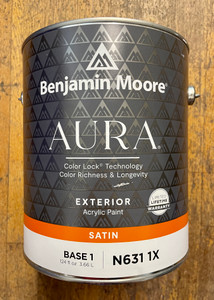 Benjamin Moore Aura® Satin Exterior Paint Gallon Benjamin Moore Aura® Satin Exterior Paint Gallon