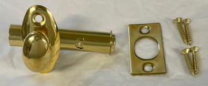 Privacy Door Mortise Bolt in Polished Brass, Unlacquered Privacy Door Mortise Bolt in Polished Brass, Unlacquered