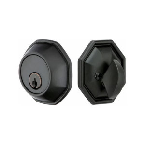 Customizable Octagon Tuscany Bronze Deadbolt With Choice Backset Customizable Octagon Tuscany Bronze Deadbolt With Choice Backset