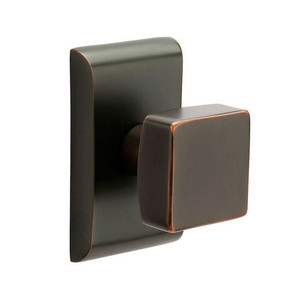 Customizable Emtek Modern Designer Brass Square Knob With Choice Backset Customizable Emtek Modern Designer Brass Square Knob With Choice Backset