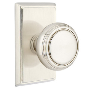 Customizable Emtek Classic Brass Norwich Knob With Choice Backset Customizable Emtek Classic Brass Norwich Knob With Choice Backset