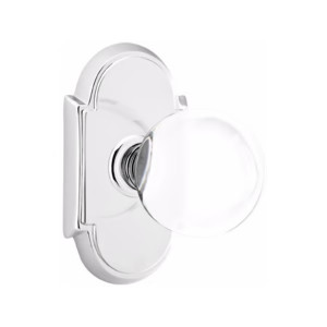 Customizable Emtek Bristol Glass Knob With Choice Backset Customizable Emtek Bristol Glass Knob With Choice Backset