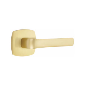Customizable Emtek Modern Designer Brass Spencer Lever With Choice Backset Customizable Emtek Modern Designer Brass Spencer Lever With Choice Backset