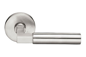 Customizable Emtek Stainless Steel Hercules Lever With Choice Backset Customizable Emtek Stainless Steel Hercules Lever With Choice Backset