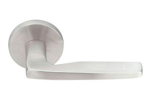 Customizable Emtek Stainless Steel Hermes Lever With Choice Backset Customizable Emtek Stainless Steel Hermes Lever With Choice Backset