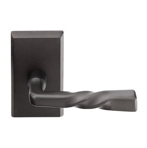 Customizable Emtek Sandcast Bronze Montrose Lever With Choice Backset Customizable Emtek Sandcast Bronze Montrose Lever With Choice Backset