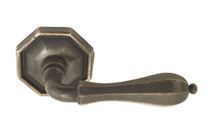 Customizable Emtek Lost Wax Cast Bronze Octagon Lever With Choice Backset Customizable Emtek Lost Wax Cast Bronze Octagon Lever With Choice Backset