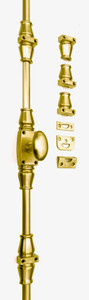 Versalles Cremone Bolt in Satin Brass Versalles Cremone Bolt in Satin Brass