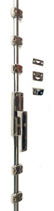 Large Cremone Bolt with Contemporary Lever in Polished Nickel Large Cremone Bolt with Contemporary Lever in Polished Nickel