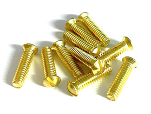 Jackson Oval Head 5/8 x 8-32 Brass Screw