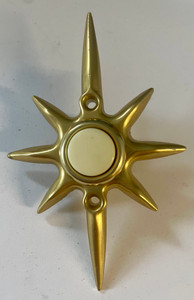NuTone PB-17 Starbrite Gold Anodized Push Button Door Bell