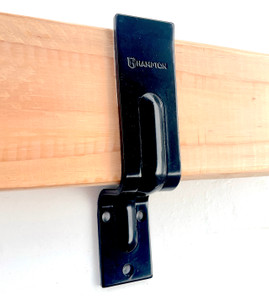 Black Open Bar Holder for 2x4