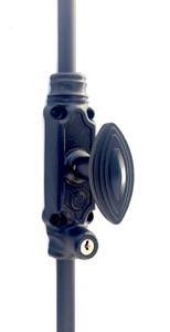 Bouvet Locking Cremone Bolt in Satin Black