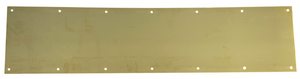 Custom-Sized Solid Polished Brass, Unlacquered Kickplate