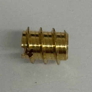 Threaded Brass Wood Insert 1/4-20