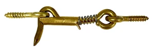 2" Solid Brass Safety Hook & Eye