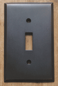 Toggle Switch Plate in Oil-Rubbed Bronze Toggle Switch Plate in Oil-Rubbed Bronze
