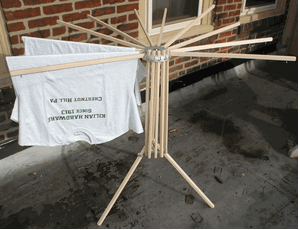 Old-Fashioned Wooden Umbrella Clothes Dryer Old-Fashioned Wooden Umbrella Clothes Dryer