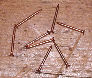 Coppered Nails 3/4" x 17 Coppered Nails 3/4" x 17