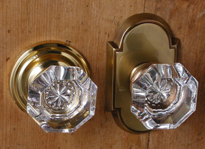 Emtek Old Town Clear Glass Door Knob Emtek Old Town Clear Glass Door Knob