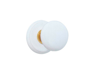 Ice White Knobs With Porcelain Rosettes Ice White Knobs With Porcelain Rosettes