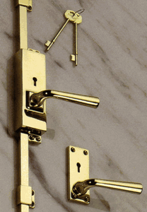 Skeleton Key Locking Cremone Bolt with Lever Skeleton Key Locking Cremone Bolt with Lever