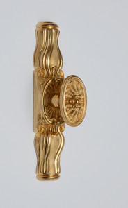 Regency Style Cremone Bolt with Ornamented Knob Regency Style Cremone Bolt with Ornamented Knob