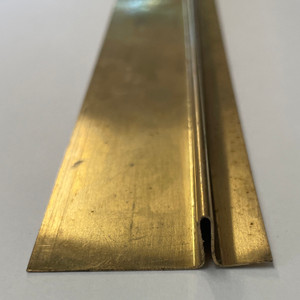 1-3/4" Wide Bronze Sill Weatherstrip for Interlocking Wood Windows