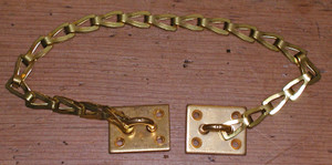 Mill Finish Solid Brass Transom Window Chain Mill Finish Solid Brass Transom Window Chain