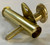Privacy Door Mortise Bolt in Polished Brass, Unlacquered