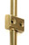Small Cremone Bolt with Contemporary Lever in Polished Brass, Lacquered