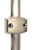 Large Cremone Bolt with Contemporary Lever in Satin Nickel