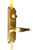 Frank Allart Tall Thumbturn Cremone Bolt in Satin Brass, Lacquered