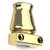 End Guide/Surface Strike For V00 Cremone Bolt in Polished Brass, Unlacquered