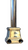 Queen Anne Cremone Bolt In Polished Brass, Unlacquered Queen Anne Cremone Bolt In Polished Brass, Unlacquered