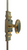 Queen Anne Cremone Bolt In Polished Brass, Unlacquered Queen Anne Cremone Bolt In Polished Brass, Unlacquered