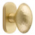 Customizable Passage Knob Set With Stretto Narrow Oval Backplate And Choice Backset