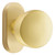 Customizable Passage Knob Set With Stretto Narrow Oval Backplate And Choice Backset
