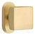 Customizable Passage Knob Set With Stretto Narrow Oval Backplate And Choice Backset