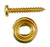 Unlacquered Solid Brass Stop Bead Adjuster With Plated Steel Screw