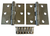 2-1/2" x 2-1/2" Stainless Steel Hinges With Removable Pins