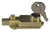 Keyed Lockable Surface Bolt In Brass Brass Plated Steel