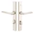 Customizable Stretto Brass Modern Rectangular 1-1/2" x 11" Entry Set With Choice Backset