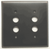 2 Gang Pushbutton Switch Plate in Oil-Rubbed Bronze 2 Gang Pushbutton Switch Plate in Oil-Rubbed Bronze
