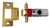 Custom Backset Passage Latch With Superior Construction, Square End, 28° Rotation, And T-Strike