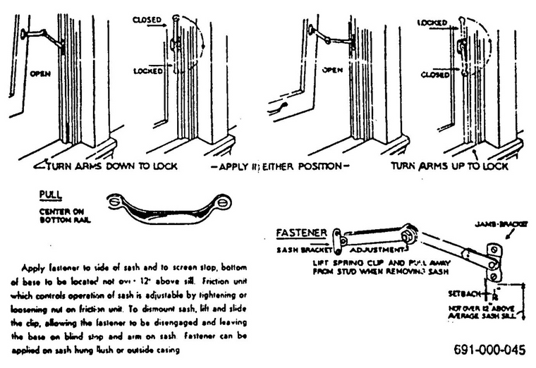 Stanley Storm Window Adjusters