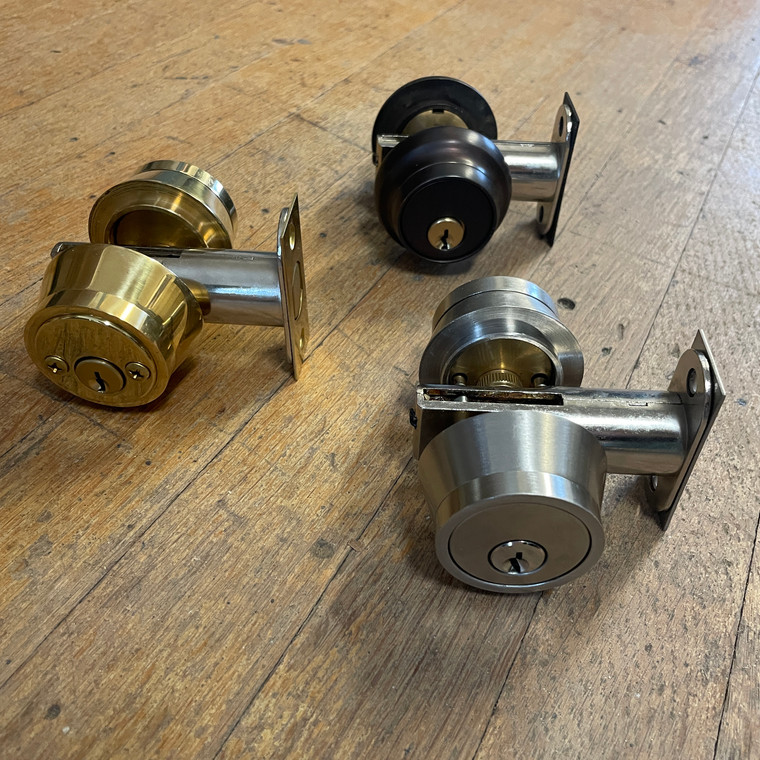 Small Bore 2" Backset Double Cylinder Deadbolt