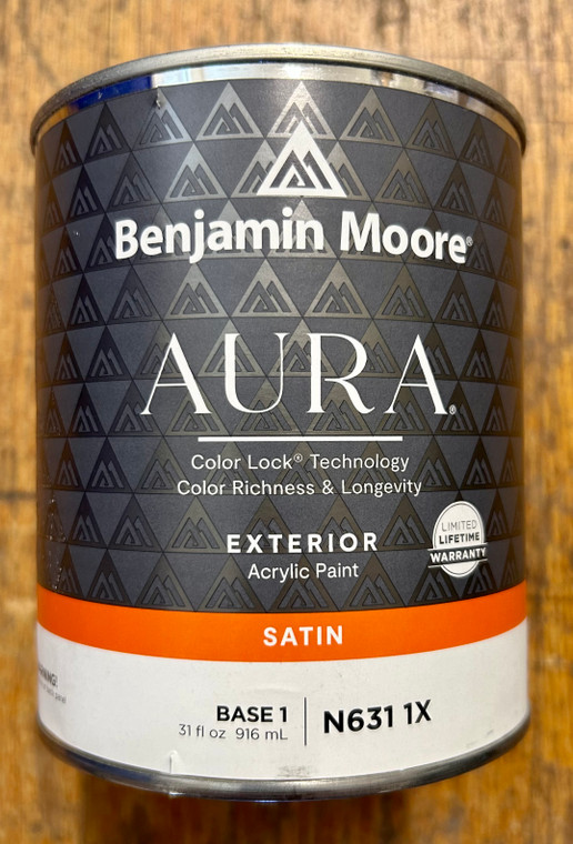 Benjamin Moore Aura® Satin Exterior Paint Quart